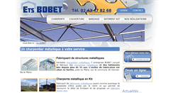 Desktop Screenshot of charpentemetallique-bobet.fr