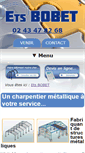 Mobile Screenshot of charpentemetallique-bobet.fr