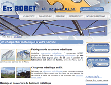 Tablet Screenshot of charpentemetallique-bobet.fr